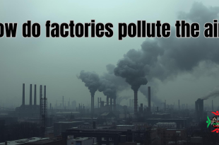 how do factories pollute the air?